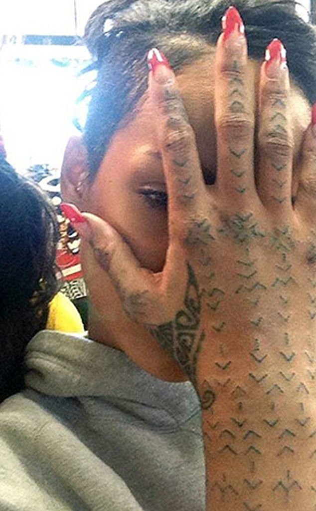 Rihanna Tribal Tattoo