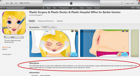 Screenshot barbie_plastic_surgery_itunes_app_19dblsl-19dblt0